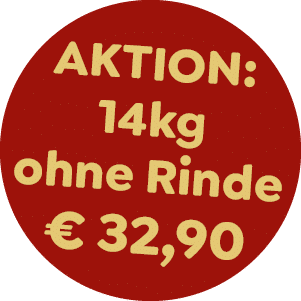 Preisschild Buchenbrennholz Brennholz Paket 14kg ohne Rinde AKTION € 32,90